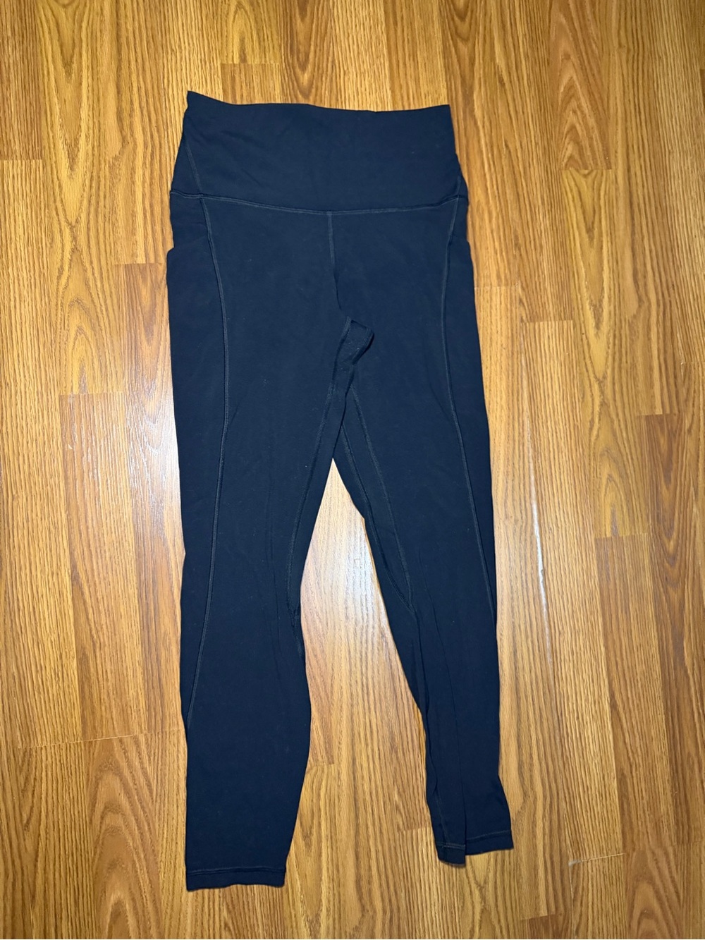 Lululemon Align High-Rise 7/8 Black Yoga Running Gym Leggings Pockets 6. - Picture 2 of 5